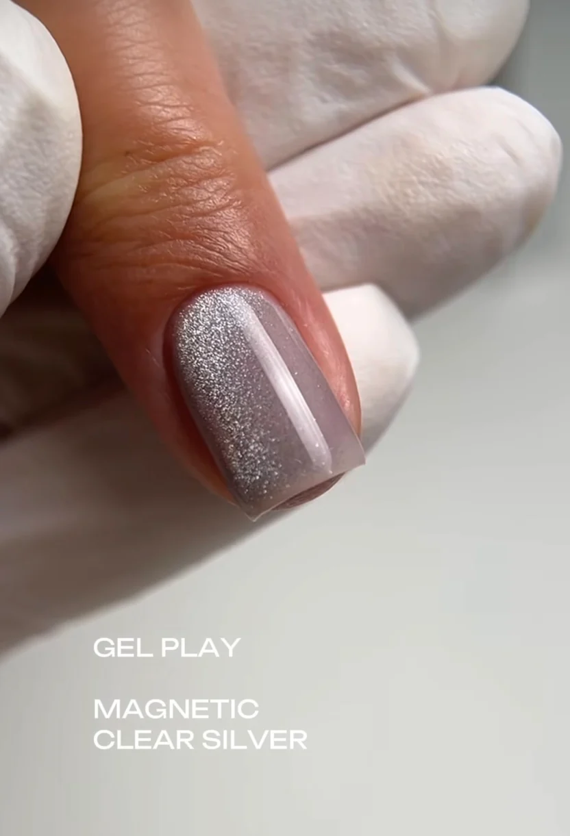 UV/LED GEL PLAY - MAGNETIC CLEAR SILVER 10g/.0.35oz â pilt 6