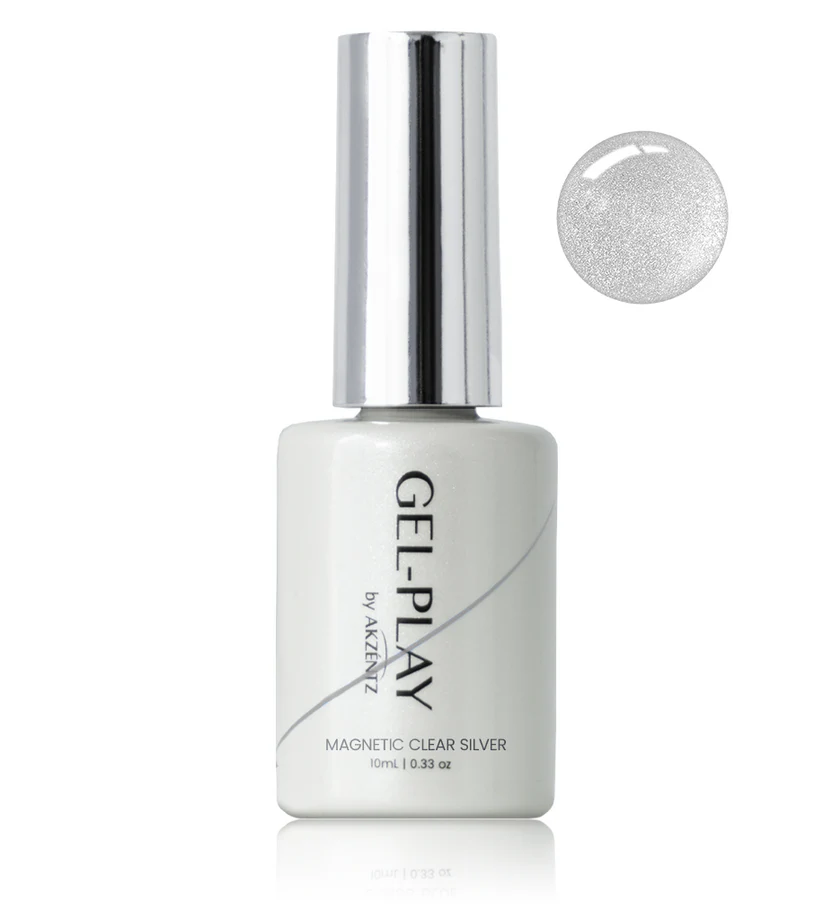 UV/LED GEL PLAY - MAGNETIC CLEAR SILVER 10g/.0.35oz
